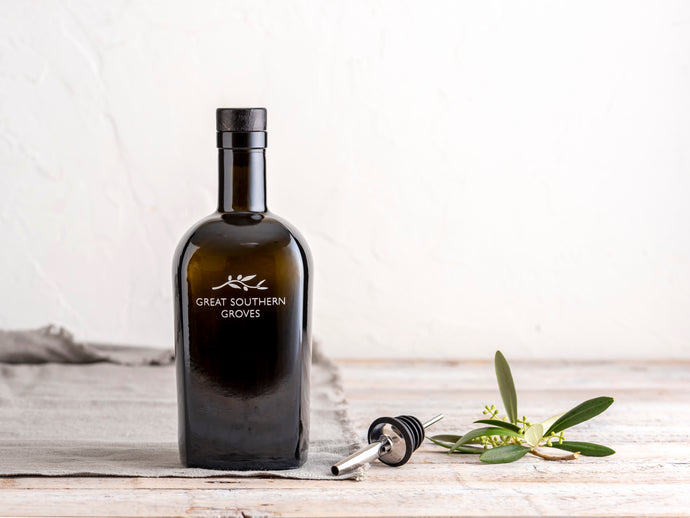 Great Southern Groves Extra Virgin Olive Oil Decorative Bottle 500ml - The Gourmet Box Australia