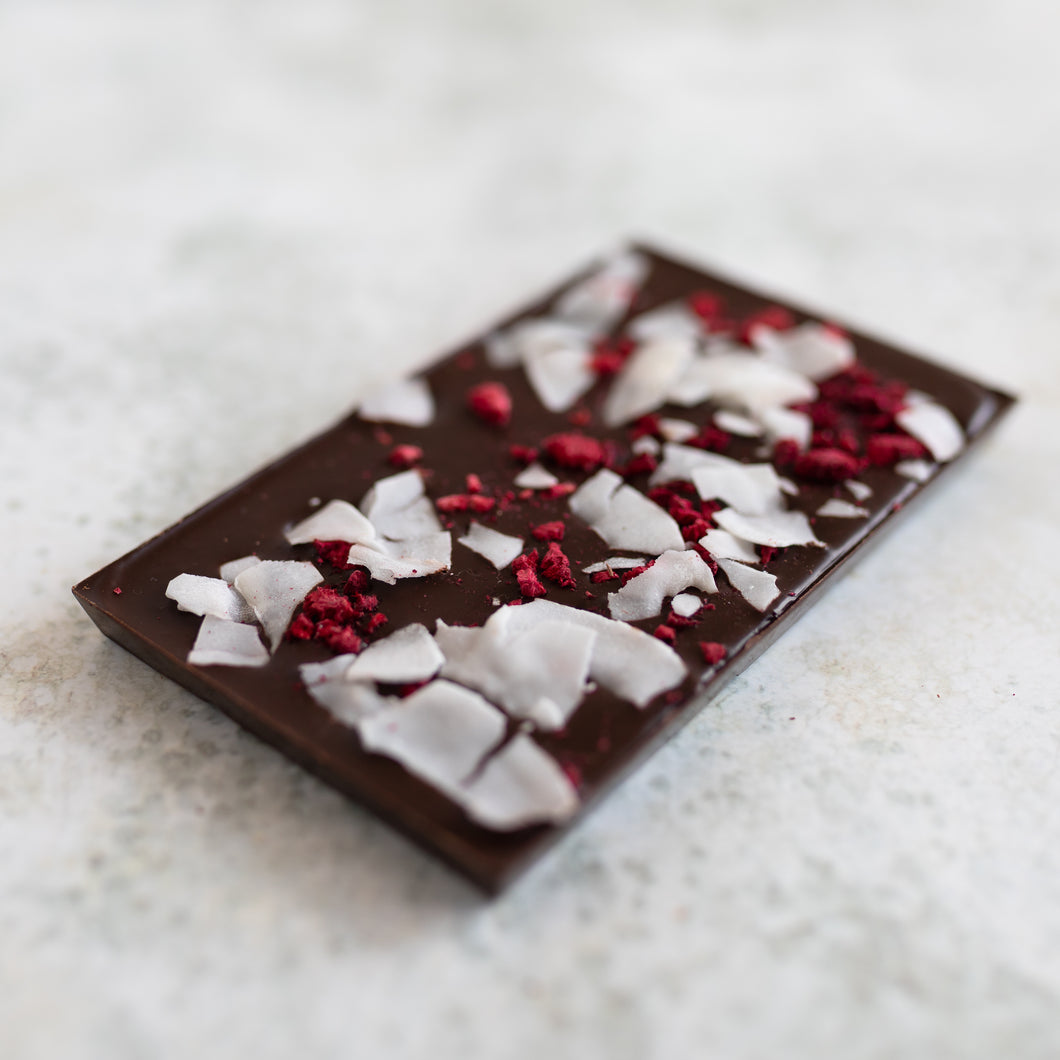 The Gourmet Box AU Raspberry and Coconut Chocolate Bar